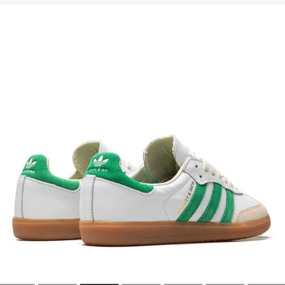 Adidas Sporty & Rich Sambas low top sneakers white green size 6 men’s women’s 7 - Picture 2 of 16